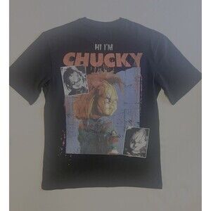 Primark Chucky horror graphic Tee Shirt Universal Studios Sz S Childs Play NWOT